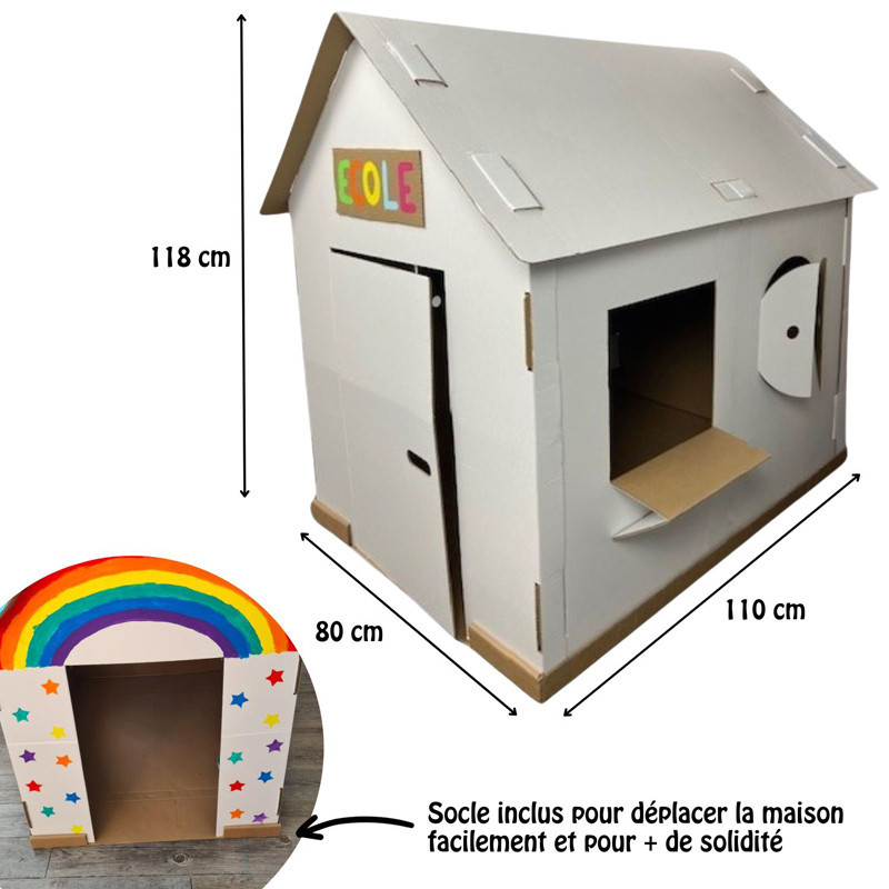 3134725021419 - MAISON GÉANTE CARTON BLANC