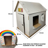 3134725021419 - MAISON GÉANTE CARTON BLANC