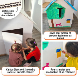 3134725021419 - MAISON GÉANTE CARTON BLANC