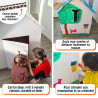 3134725021419 - MAISON GÉANTE CARTON BLANC