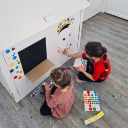 3134725021419 - MAISON GÉANTE CARTON BLANC