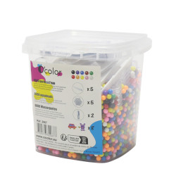 3700773320677 - PACK 6000 AQUA PERLES + 5 PLAQUES + 2 MINI VAPORISATEURS - 5 PINCES À PERLES + 8 MOTIFS