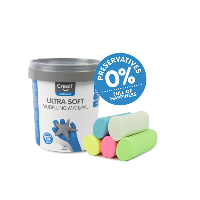 8714181259301 - ULTRA SOFT PATE À MODELER 300 G (5 X 60 G) COLORIS PASTELS ASSORTIS