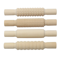 3700773321070 - 4 ROULEAUX FANTAISIE BOIS ASSORTIS
