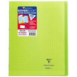 3037929814033 - KOVERBOOK CAHIER 24X32 96P SÉYÈS VERT 90G PIQURE