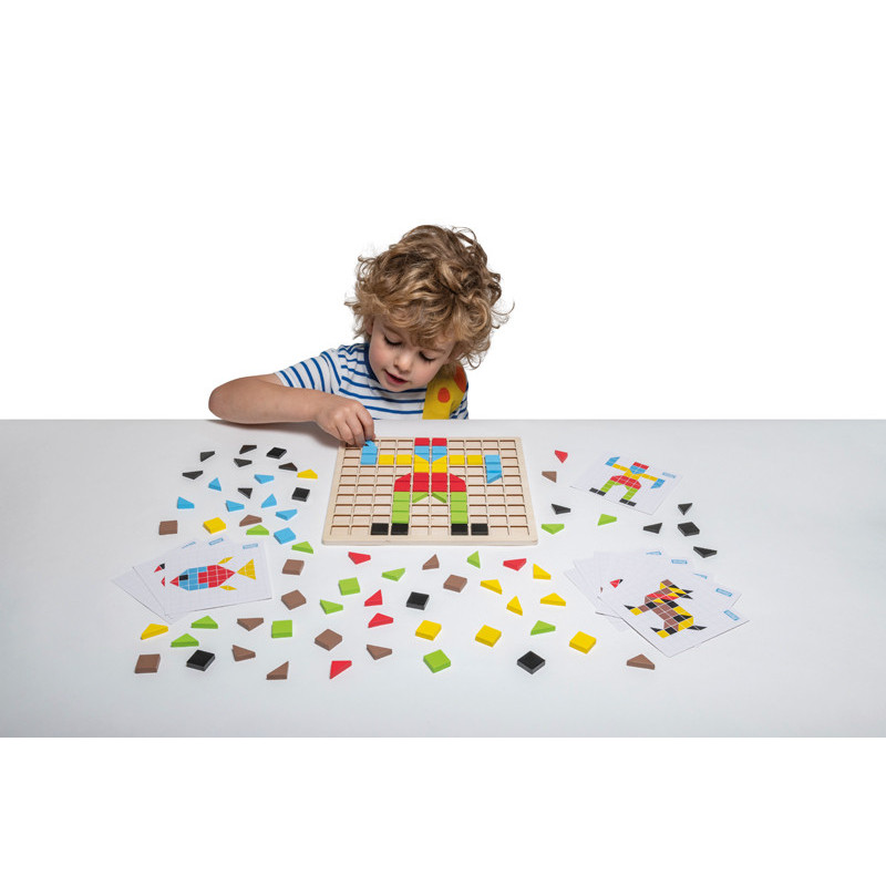 5060164539292 - PUZZLE MOSAÏQUE BOIS 56 PIÈCES