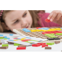 5060164539292 - PUZZLE MOSAÏQUE BOIS 56 PIÈCES