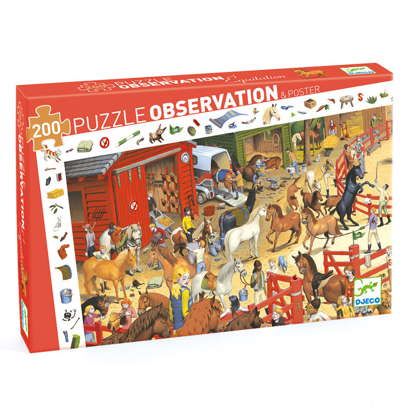 3070900074545 - PUZZLE EQUITATION - 200 PCS