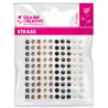 3532435004447 - 100 STRASS COLORIS METAL NOIR ET PERLE ASSORTIS