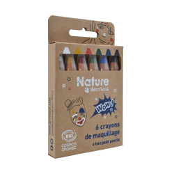 3700010421709 - NATURE BY GRIM'TOUT 6 CRAYONS DE MAQUILLAGE WOW !
