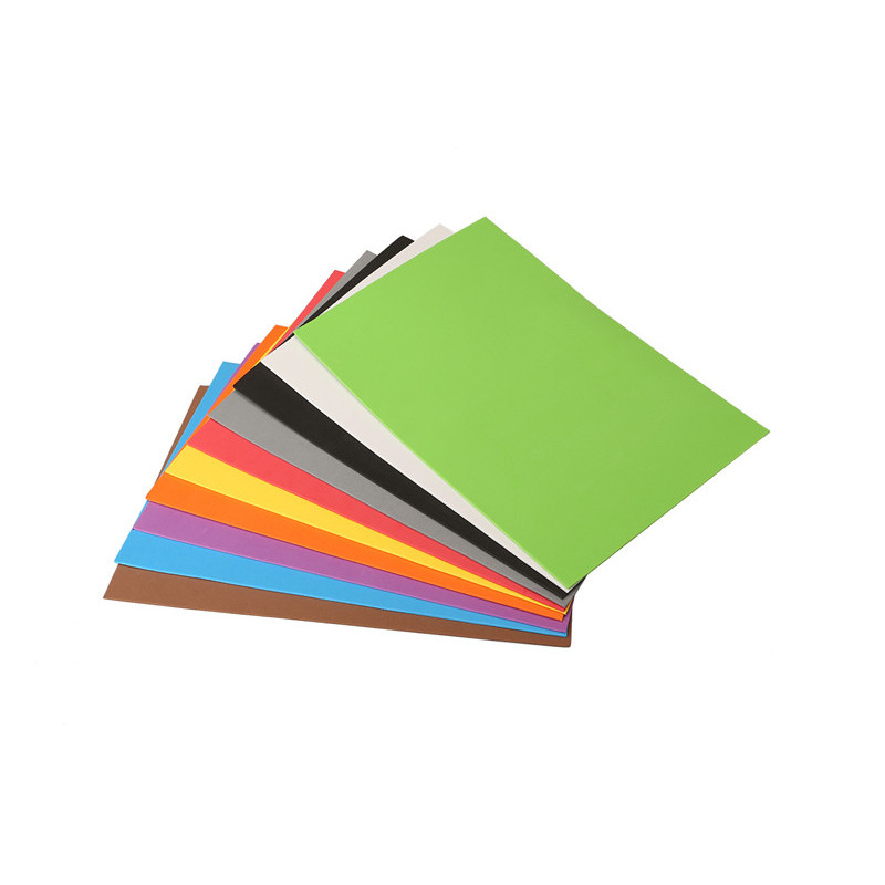 3700773311798 - 10 PLAQUES CAOUTCHOUC 20X30CM COLORIS ASSORTIS