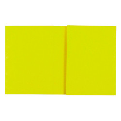 1 PROTÈGE-CAHIER CARTON 17X22 2 RABATS 225GR JAUNE