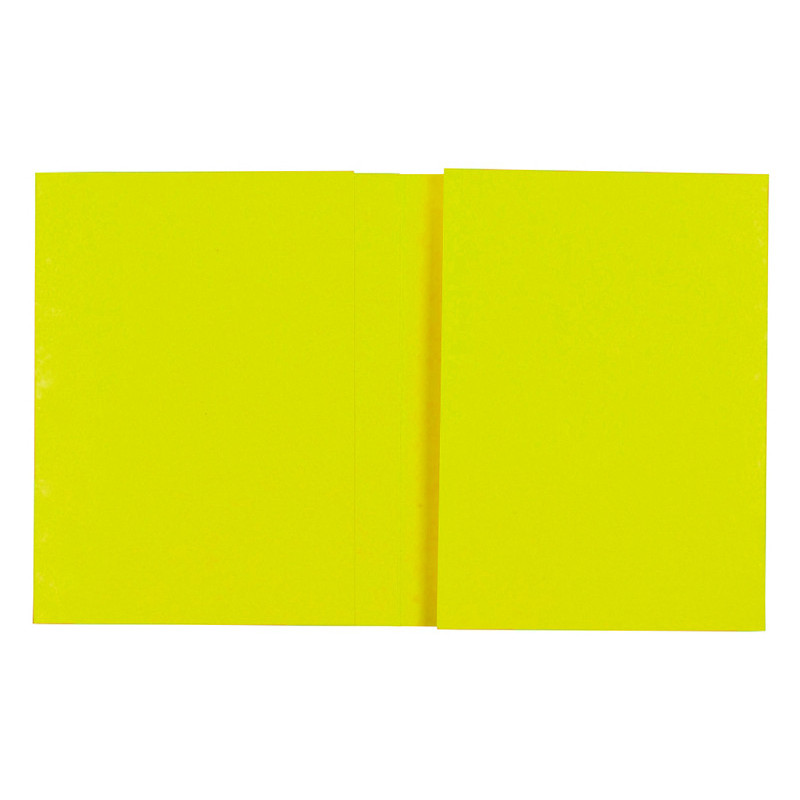 1 PROTÈGE-CAHIER CARTON 17X22 2 RABATS 225GR JAUNE