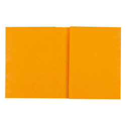 1 PROTÈGE-CAHIER CARTON 17X22 2 RABATS 225GR ORANGE