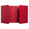 1 PROTÈGE-CAHIER CARTON 17X22 2 RABATS 225GR ROUGE