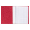 1 PROTÈGE-CAHIER CARTON 17X22 2 RABATS 225GR ROUGE