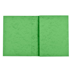 1 PROTÈGE-CAHIER CARTON 17X22 2 RABATS 225GR VERT