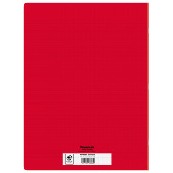 CAHIER PP ROUGE 24X32 96P SÉYÈS 70G PIQURE