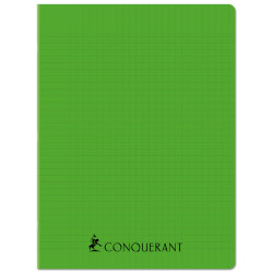 CAHIER PP VERT 24X32 96P SÉYÈS 70G PIQURE