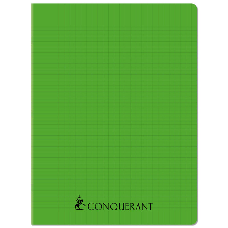 CAHIER PP VERT 24X32 96P SÉYÈS 70G PIQURE