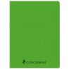 CAHIER PP VERT 24X32 96P SÉYÈS 70G PIQURE
