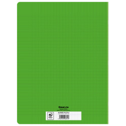 CAHIER PP VERT 24X32 96P SÉYÈS 70G PIQURE