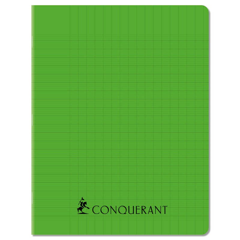 1 CAHIER PP VERT 17X22 96P SEYES 70G PIQURE