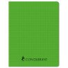1 CAHIER PP VERT 17X22 96P SEYES 70G PIQURE