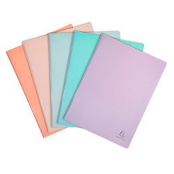 AQUAREL PROTEGE-DOCUMENTS 40 VUES COLORIS PASTELS ASSORTIS