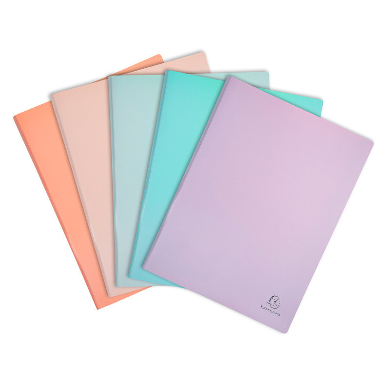 AQUAREL PROTEGE-DOCUMENTS 40 VUES COLORIS PASTELS ASSORTIS