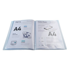 AQUAREL PROTEGE-DOCUMENTS 40 VUES COLORIS PASTELS ASSORTIS