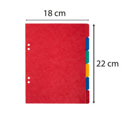 INTERCALAIRES 17X22 CARTE LUSTRÉE 6 POSITIONS