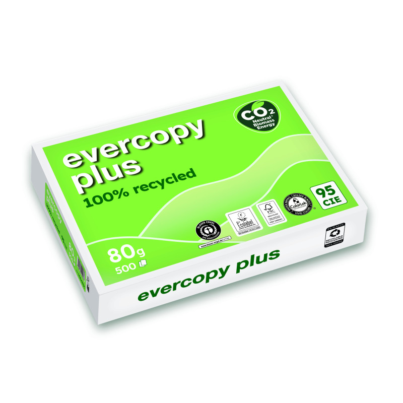 EVERCOPY+1 RAMETTE A4 500 FEUILLES 80G RECYCLE