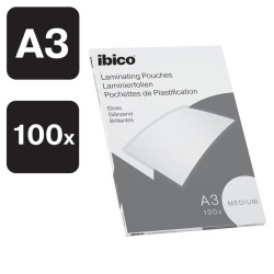 100 POCHETTES PLASTIFICATION A3 100µ ECONOMIQUE