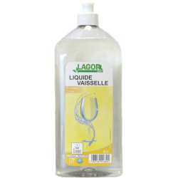 1 FLACON 1L LIQUIDE VAISSELLE LAGOR CITRON ECOLABEL