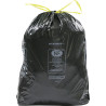20 SACS PLASTIQUE 30L NOIR LIEN COULISSANT NF