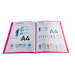 CHROMALINE PROTEGE-DOCUMENTS  COLORIS ASSORTIS 40 VUES