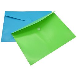POCHETTE A SCRATCH RECYCLEE 33,2X23,8CM COLORIS VERT