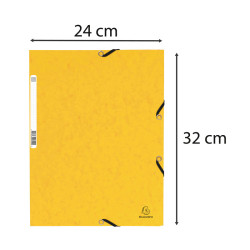 CHEMISE ÉLASTIQUE 3 RABATS CARTE JAUNE
