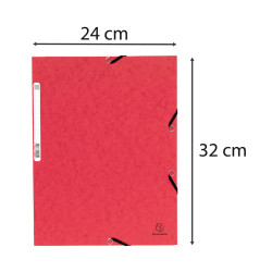 CHEMISE ÉLASTIQUE 3 RABATS CARTE ROUGE