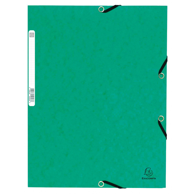 CHEMISE ÉLASTIQUE 3 RABATS CARTE VERT