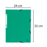 CHEMISE ÉLASTIQUE 3 RABATS CARTE VERT