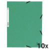 CHEMISE ÉLASTIQUE 3 RABATS CARTE VERT