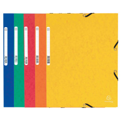 10 CHEMISES ÉLASTIQUE 3 RABATS CARTE COLORIS VIFS