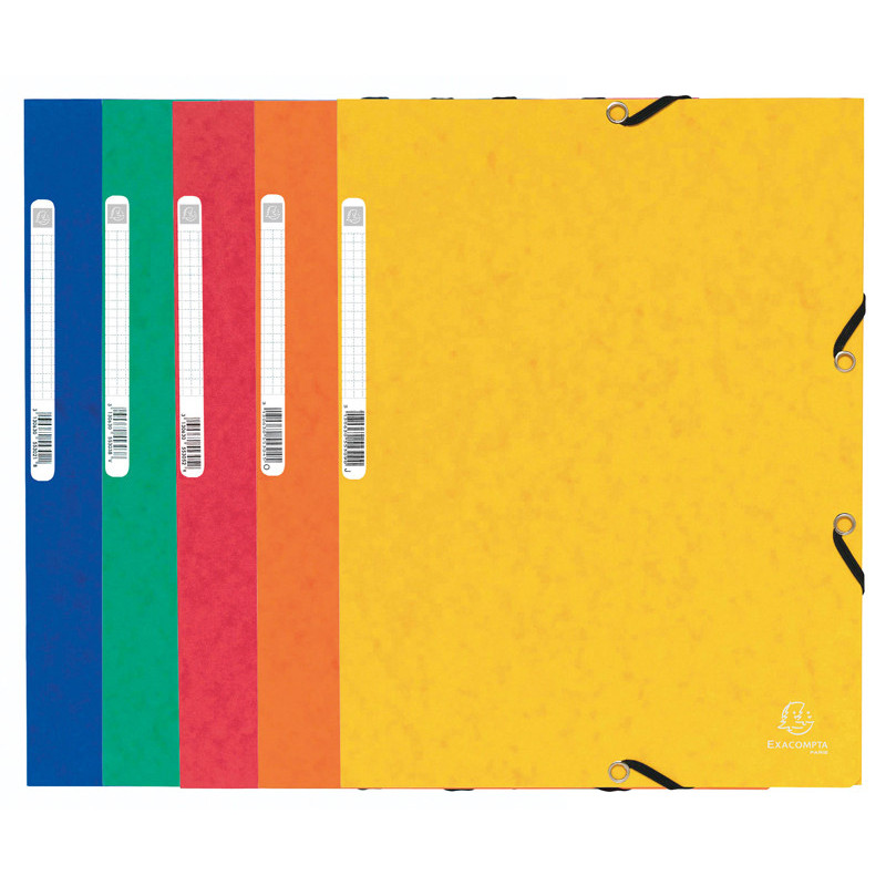 10 CHEMISES ÉLASTIQUE 3 RABATS CARTE COLORIS VIFS