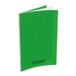 3020120208121 - CAHIER PP VERT 24X32 60P SÉYÈS 90G PIQURE