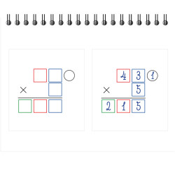 BLOC 80 GABARITS DE MULTIPLICATION 15X12,5CM