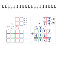 BLOC 80 GABARITS DE MULTIPLICATION 15X12,5CM