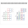 BLOC 80 GABARITS DE MULTIPLICATION 15X12,5CM
