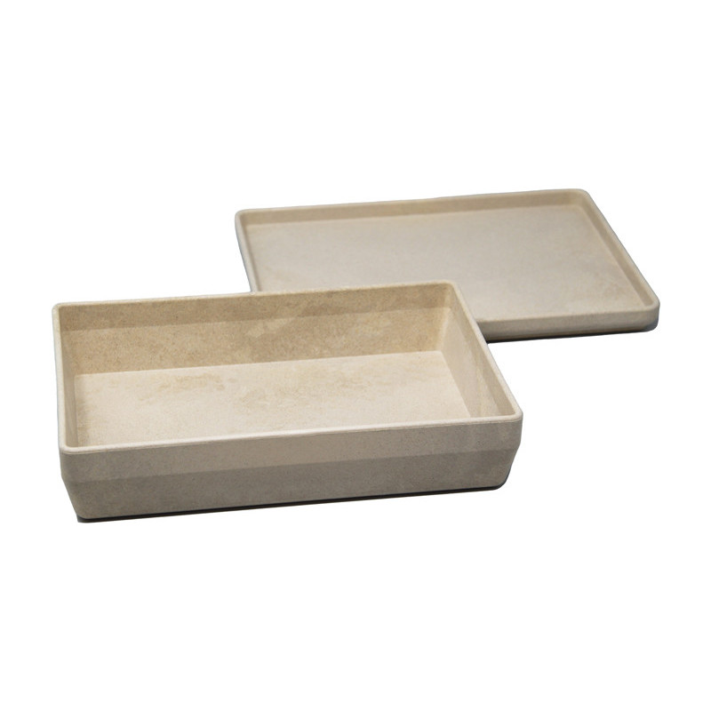4260414067877 - BOITE 25 X 18 X 6 CM AVEC COUVERCLE COLORIS NATUREL